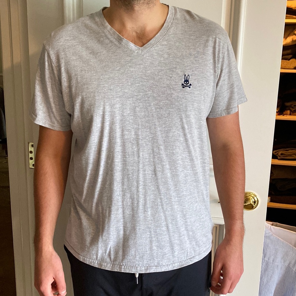 Psycho Bunny Men’s Vneck T-Shirt